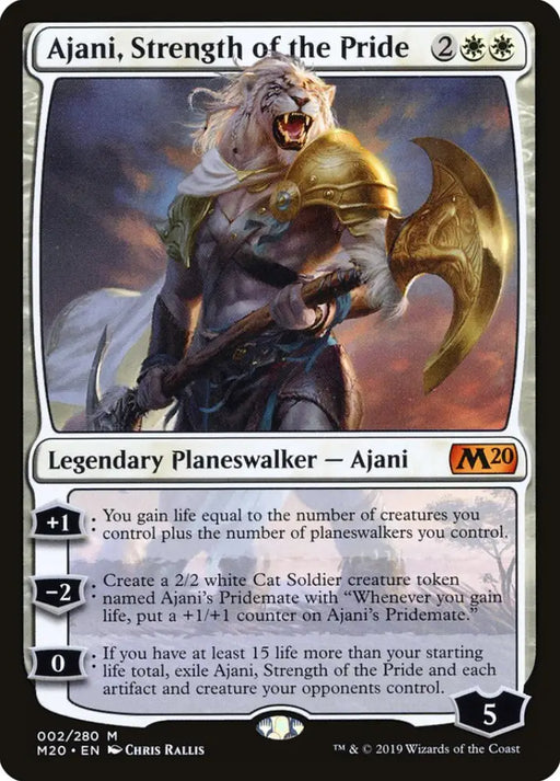 Ajani Strength of the Pride [Core Set 2020] - MTG Single