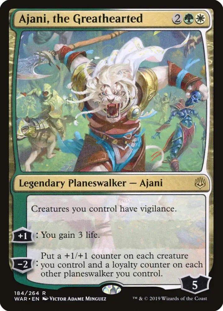 Ajani the Greathearted [War of the Spark] - MTG Single