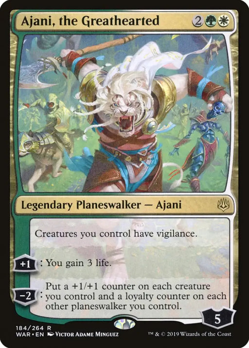 Ajani the Greathearted [War of the Spark] - MTG Single