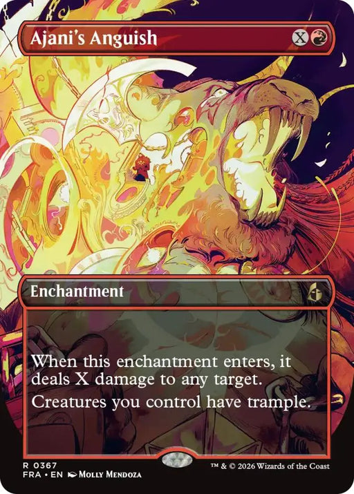Ajani's Anguish (Borderless) (367) [Reality Fracture]