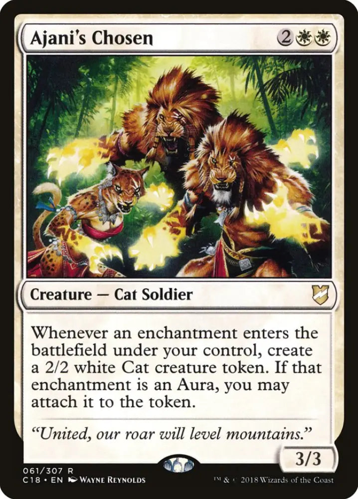 Ajani’s Chosen [Commander 2018] - MTG Single