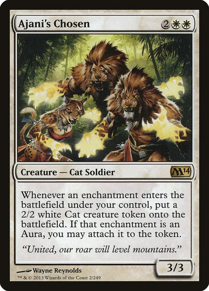 Ajani’s Chosen [Magic 2014] - MTG Single
