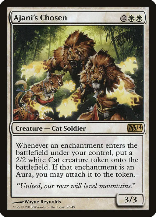 Ajani’s Chosen [Magic 2014] - MTG Single