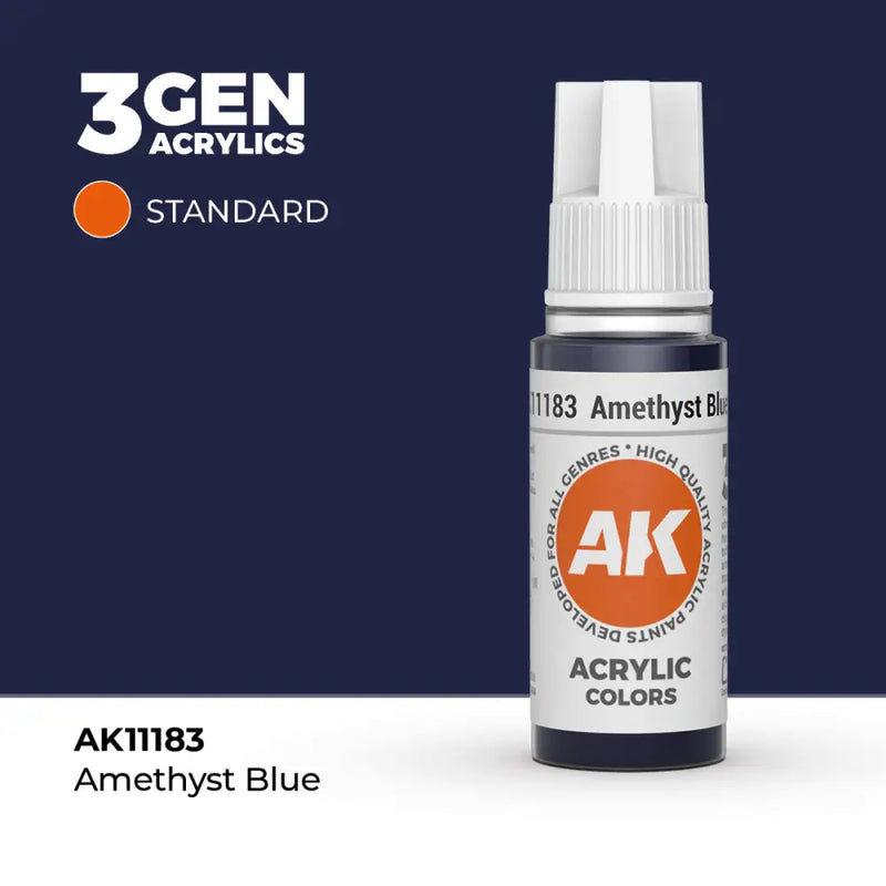 AK Interactive: 3G Acrylic Amethyst Blue 17ml - AK Interactive
