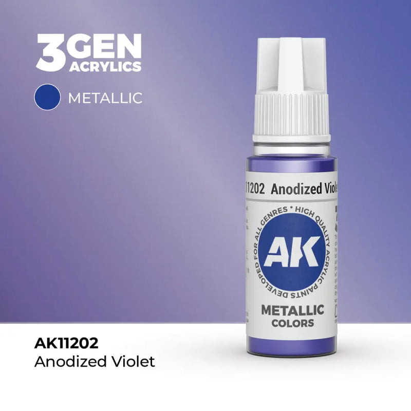 AK Interactive: 3G Acrylic Anodized Violet 17ml - AK Interactive