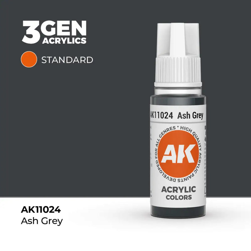 AK Interactive: 3G Acrylic Ash Grey 17ml - AK Interactive
