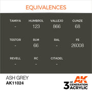 AK Interactive: 3G Acrylic Ash Grey 17ml - AK Interactive