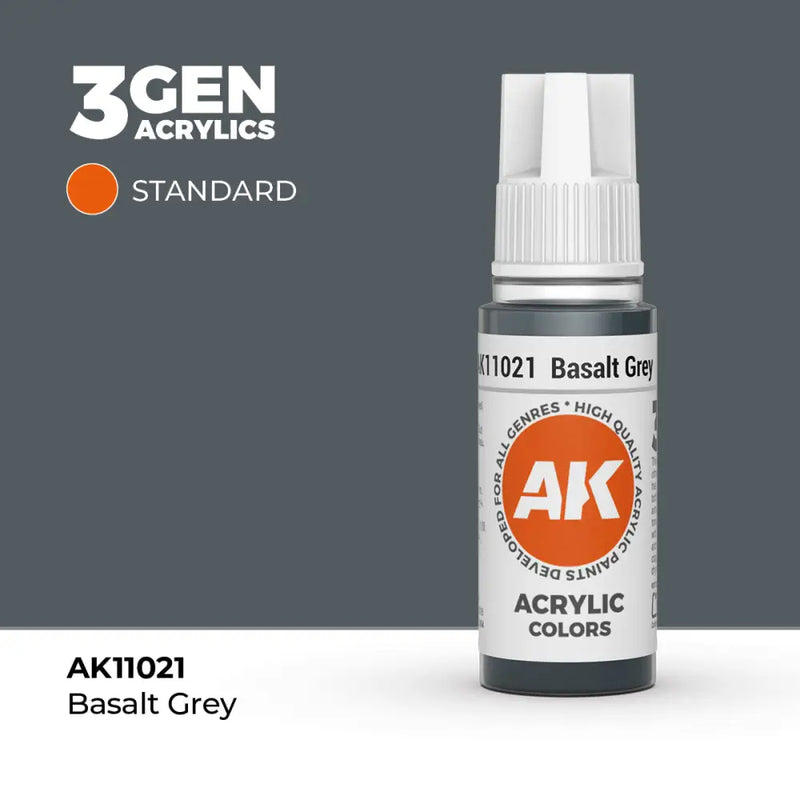 AK Interactive: 3G Acrylic Basalt Grey 17ml - AK Interactive
