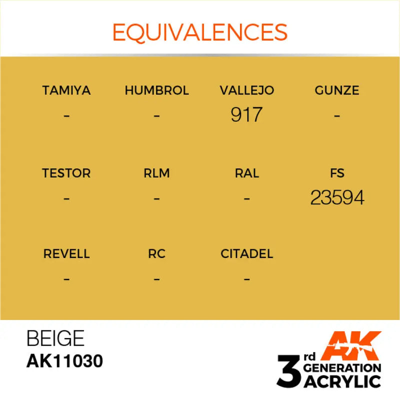 AK Interactive: 3G Acrylic Beige 17ml - AK Interactive