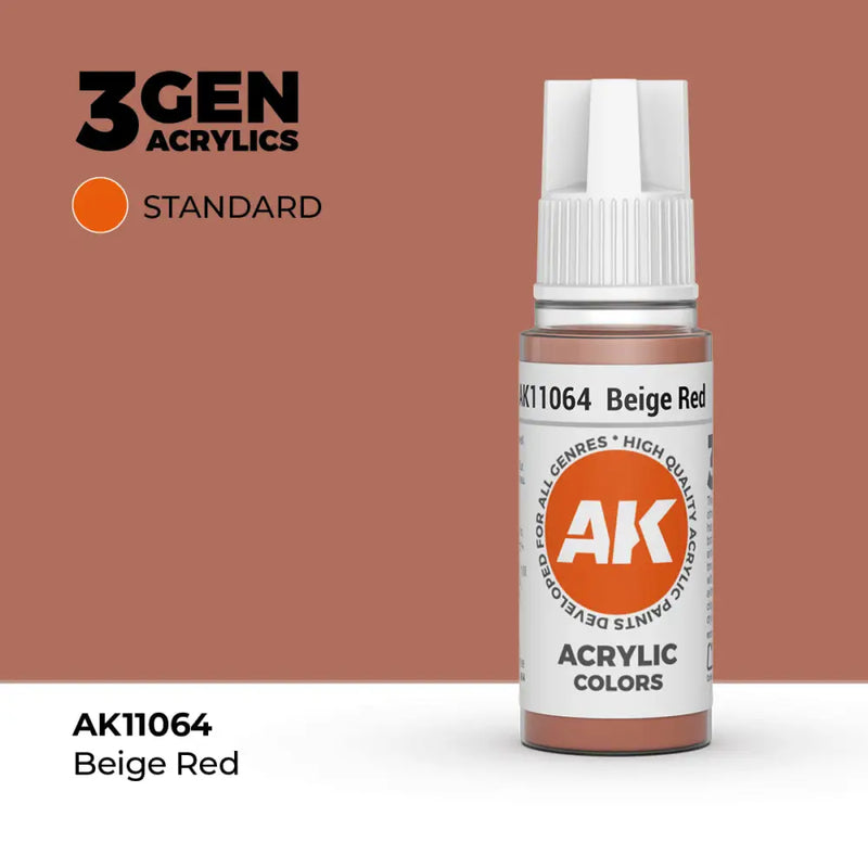 AK Interactive: 3G Acrylic Beige Red 17ml - AK Interactive
