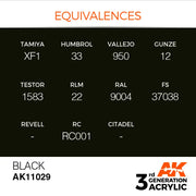 AK Interactive: 3G Acrylic Black 17ml - AK Interactive