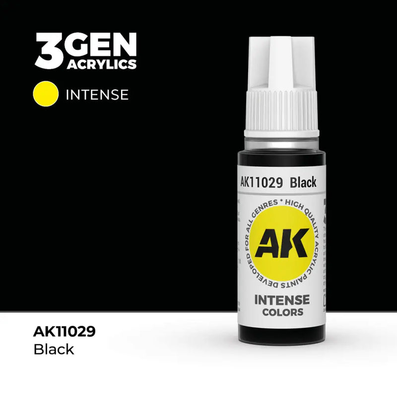 AK Interactive: 3G Acrylic Black 17ml - AK Interactive