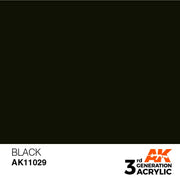 AK Interactive: 3G Acrylic Black 17ml - AK Interactive