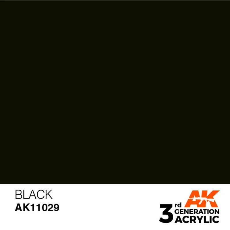 AK Interactive: 3G Acrylic Black 17ml - AK Interactive