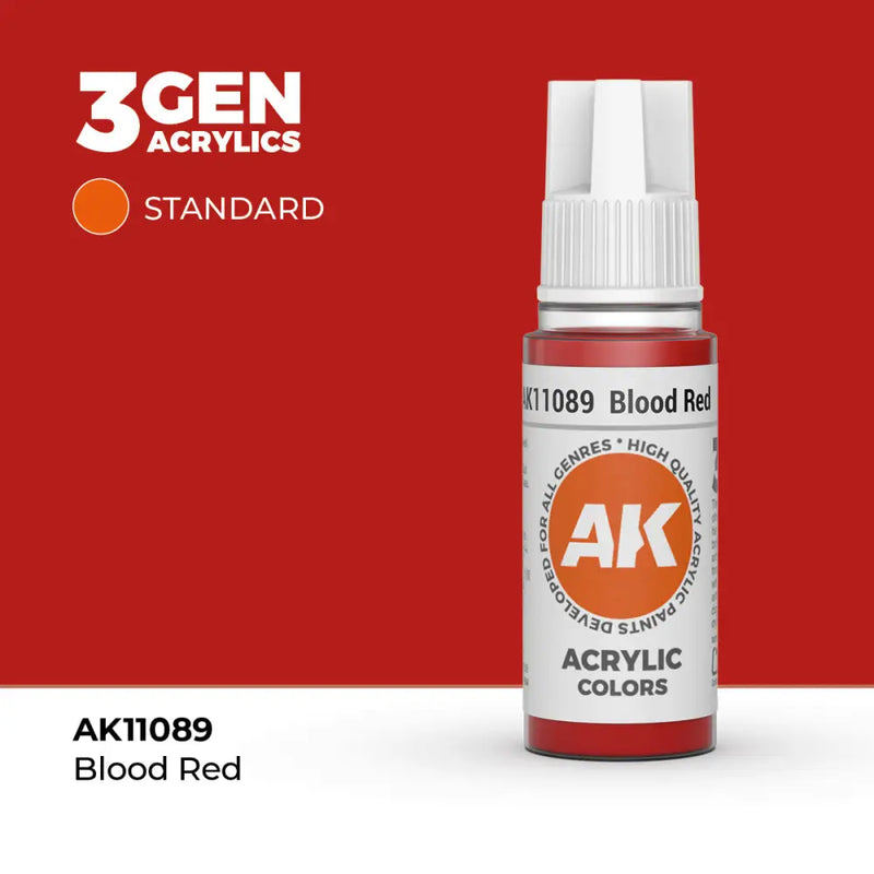 AK Interactive: 3G Acrylic Blood Red 17ml - AK Interactive