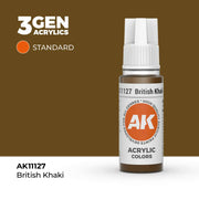 AK Interactive: 3G Acrylic British Khaki 17ml - AK Interactive