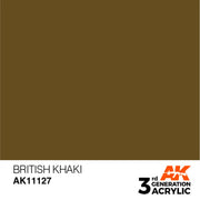 AK Interactive: 3G Acrylic British Khaki 17ml - AK Interactive