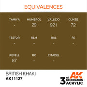 AK Interactive: 3G Acrylic British Khaki 17ml - AK Interactive