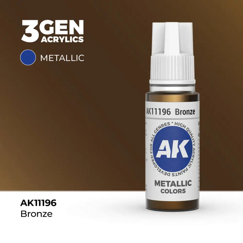 AK Interactive: 3G Acrylic Bronze 17ml - AK Interactive