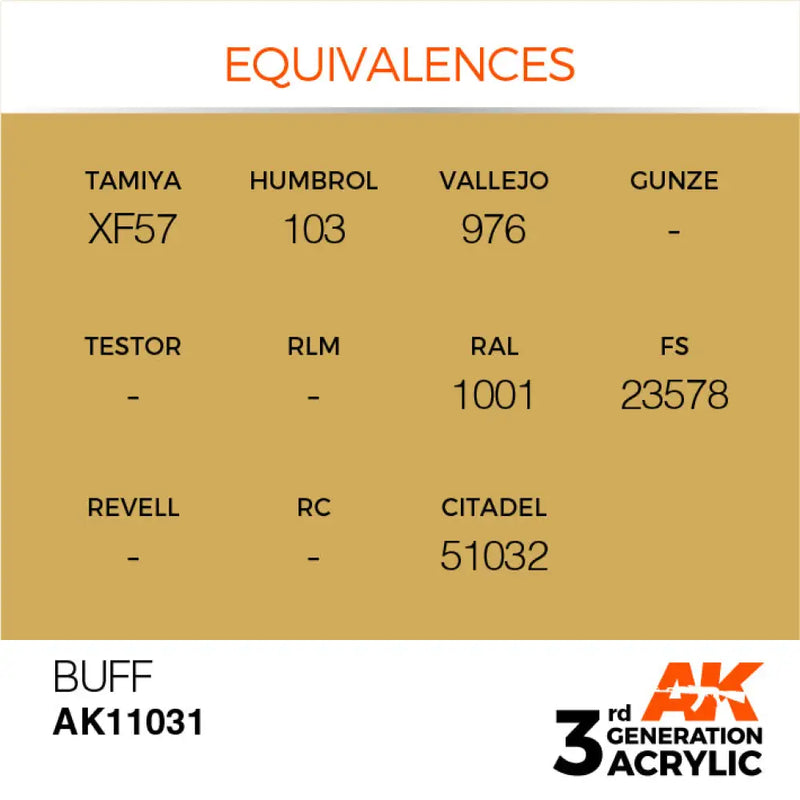 AK Interactive: 3G Acrylic Buff 17ml - AK Interactive