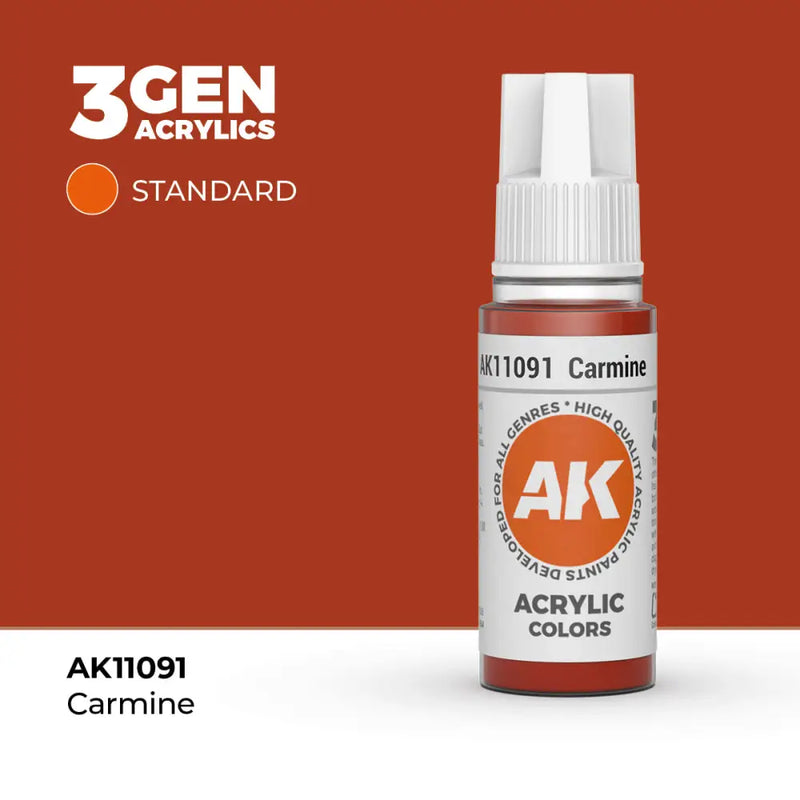 AK Interactive: 3G Acrylic Carmine 17ml - AK Interactive