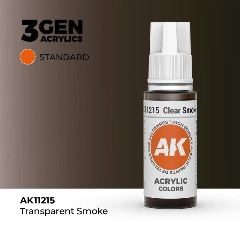 AK Interactive: 3G Acrylic Clear Smoke 17ml - AK Interactive