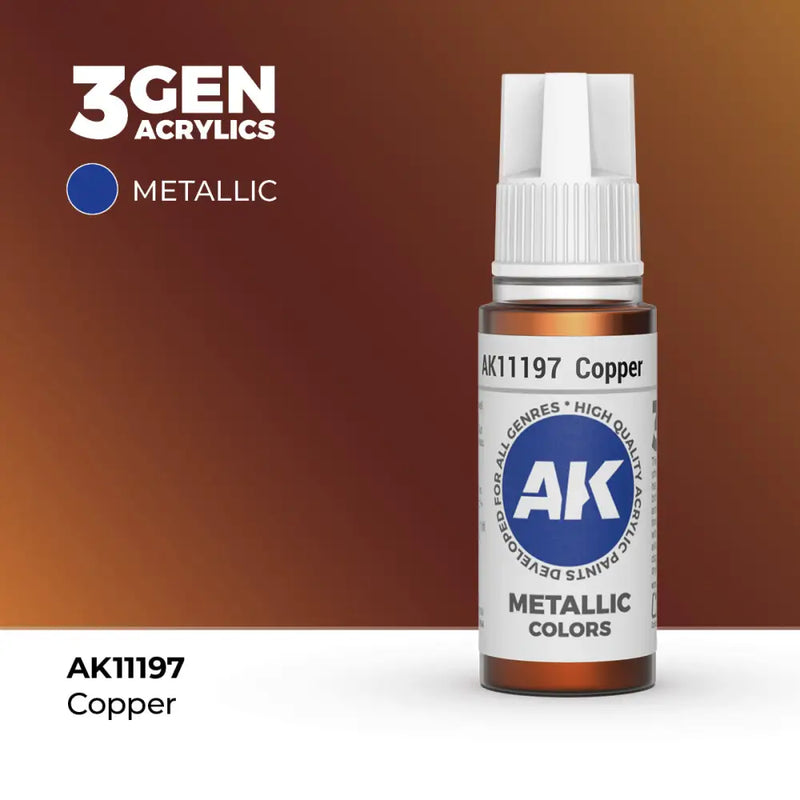 AK Interactive: 3G Acrylic Copper 17ml - AK Interactive