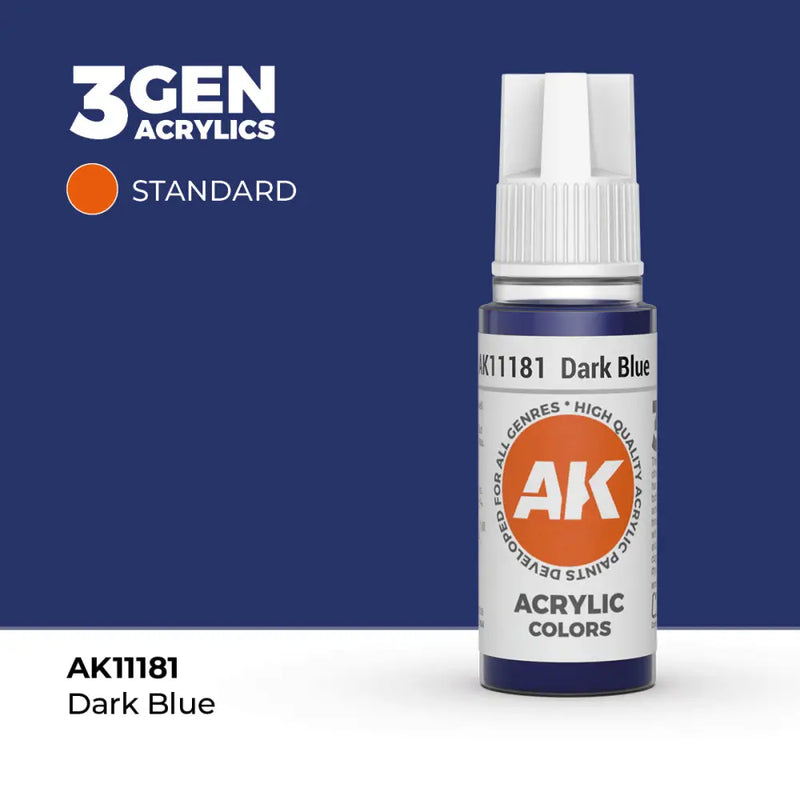 AK Interactive: 3G Acrylic Dark Blue 17ml - AK Interactive