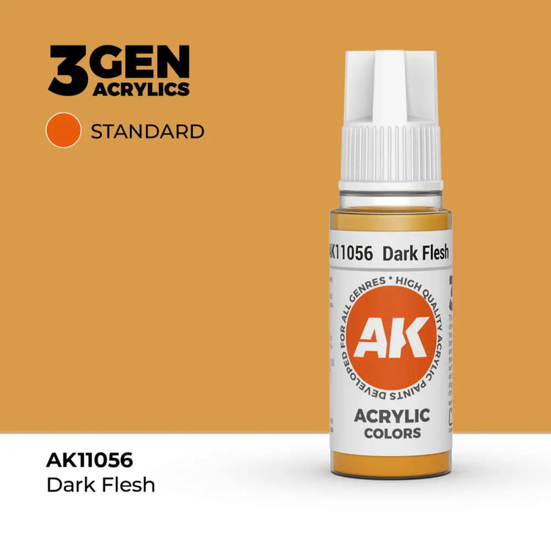 AK Interactive: 3G Acrylic Dark Flesh 17ml - AK Interactive