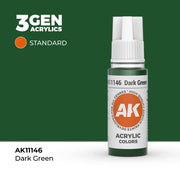 AK Interactive: 3G Acrylic Dark Green 17ml - AK Interactive