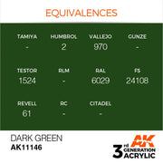 AK Interactive: 3G Acrylic Dark Green 17ml - AK Interactive