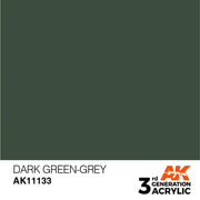 AK Interactive: 3G Acrylic Dark Green-Grey 17ml - AK Interactive