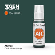 AK Interactive: 3G Acrylic Dark Green-Grey 17ml - AK Interactive