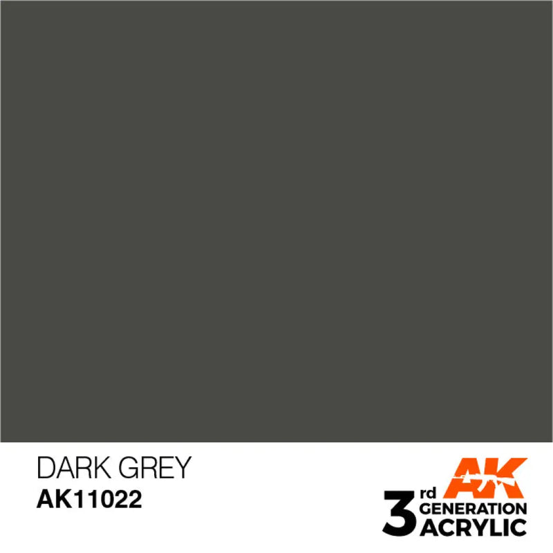 AK Interactive: 3G Acrylic Dark Grey 17ml - AK Interactive