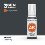 AK Interactive: 3G Acrylic Dark Grey 17ml - AK Interactive