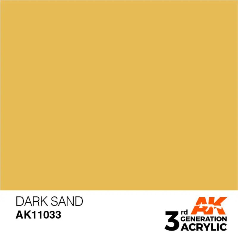 AK Interactive: 3G Acrylic Dark Sand 17ml - AK Interactive