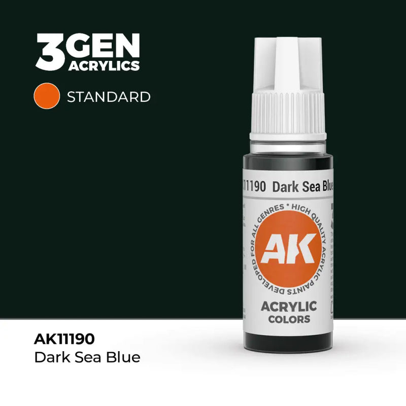 AK Interactive: 3G Acrylic Dark Sea Blue 17ml - AK Interactive