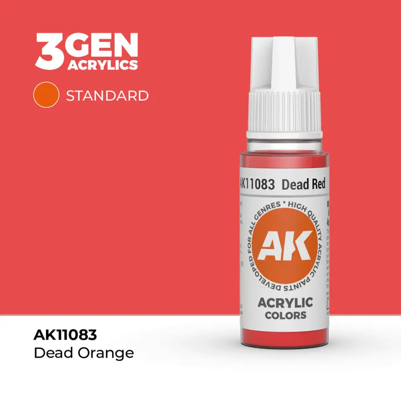 AK Interactive: 3G Acrylic Dead Red 17ml - AK Interactive