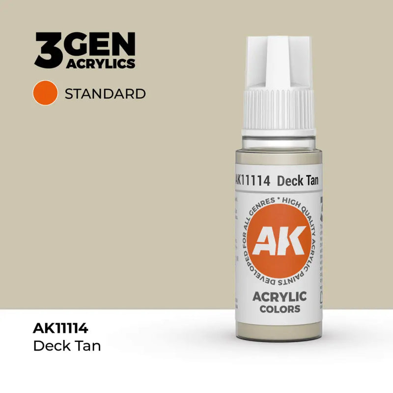 AK Interactive: 3G Acrylic Deck Tan 17ml - AK Interactive