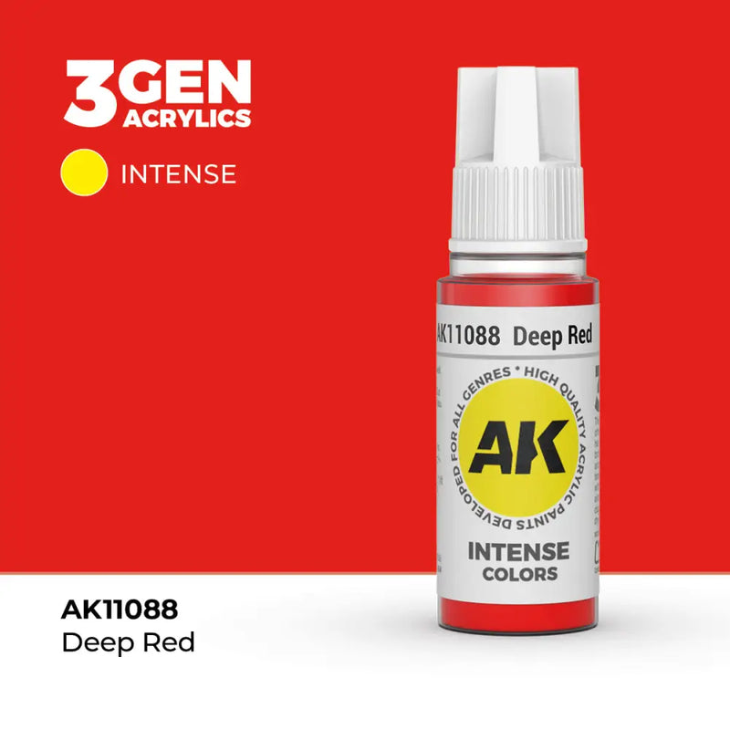 AK Interactive: 3G Acrylic Deep Red 17ml - AK Interactive