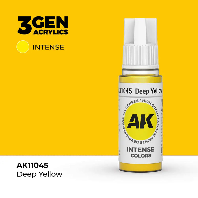 AK Interactive: 3G Acrylic Deep Yellow 17ml - AK Interactive