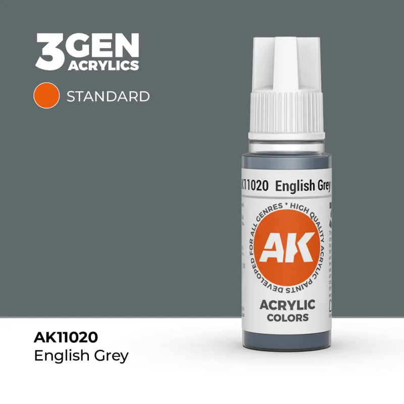 AK Interactive: 3G Acrylic English Grey 17ml - AK Interactive