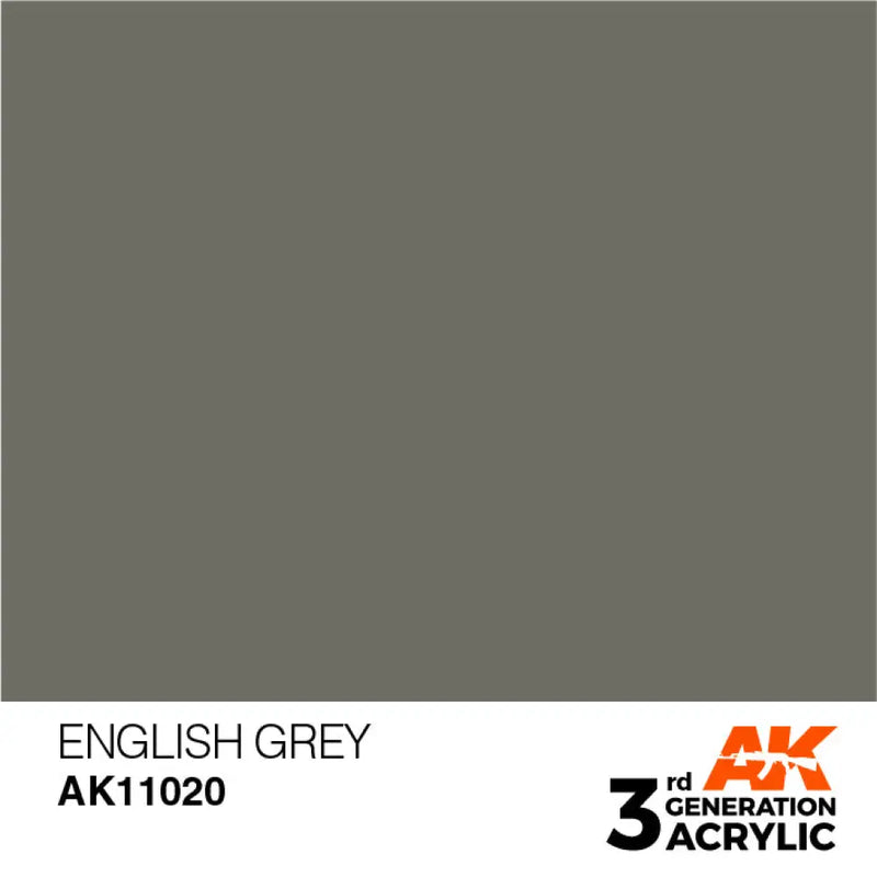 AK Interactive: 3G Acrylic English Grey 17ml - AK Interactive