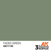 AK Interactive: 3G Acrylic Faded Green 17ml - AK Interactive