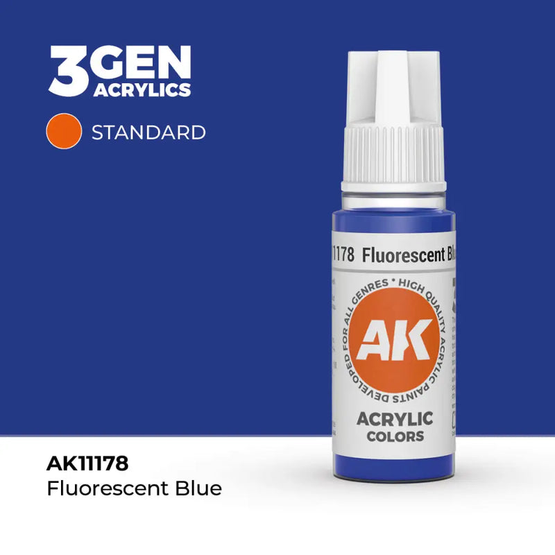 AK Interactive: 3G Acrylic Fluorescent Blue 17ml - AK Interactive