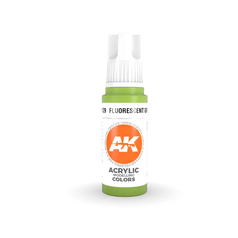 AK Interactive: 3G Acrylic Fluorescent Green 17ml - AK Interactive