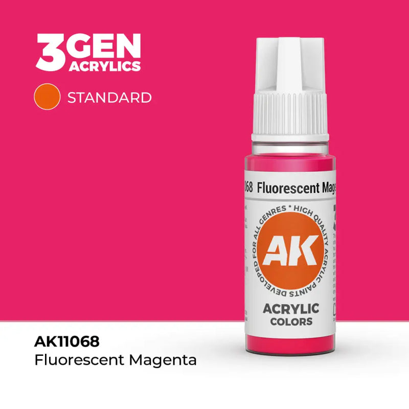 AK Interactive: 3G Acrylic Fluorescent Magenta 17ml - AK Interactive