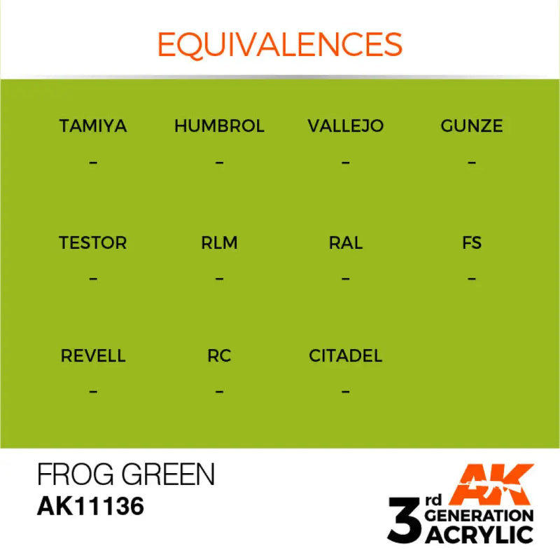 AK Interactive: 3G Acrylic Frog Green 17ml - AK Interactive