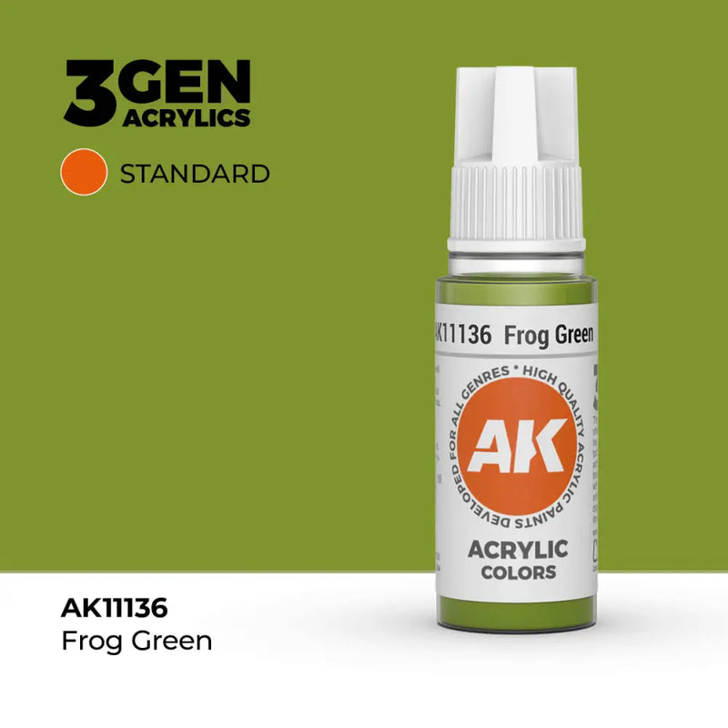 AK Interactive: 3G Acrylic Frog Green 17ml - AK Interactive