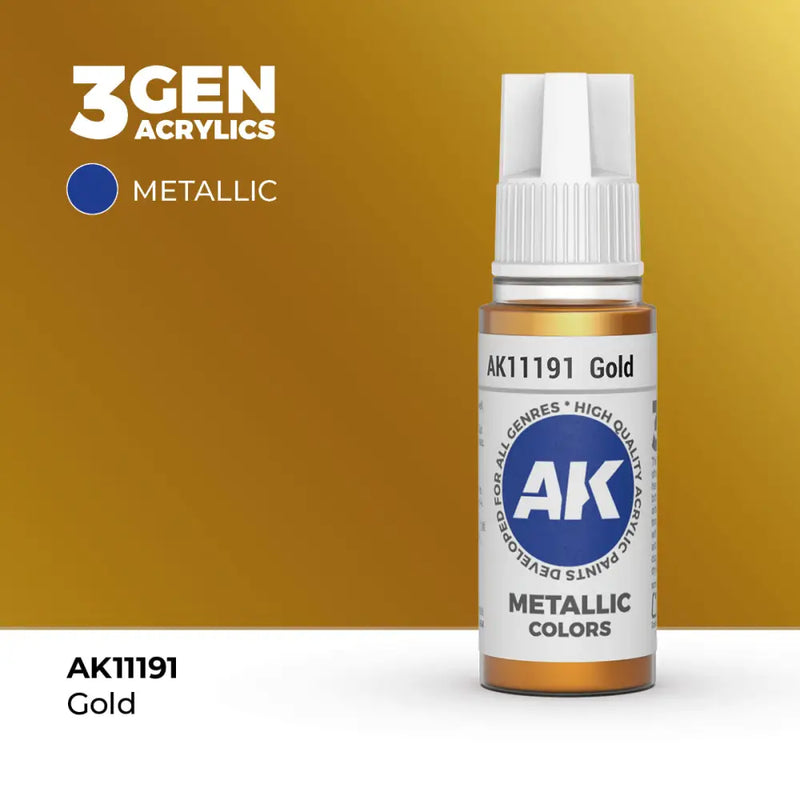 AK Interactive: 3G Acrylic Gold 17ml - AK Interactive